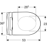 Подвесной унитаз GEBERIT ICON 501.664.00.1